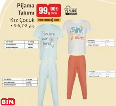 PİJAMA TAKIMI KIZ ÇOCUK